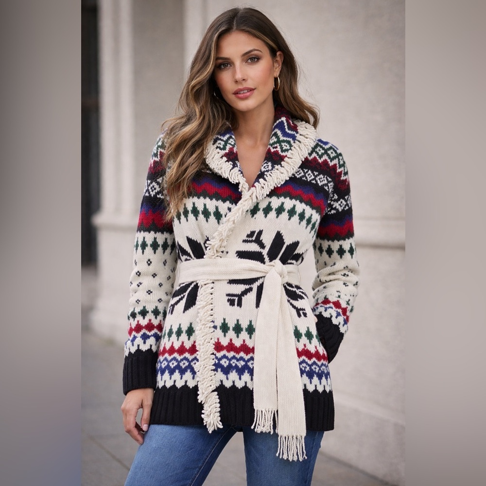Polo Ralph Lauren Fair Isle shawl-collar cardigan SX